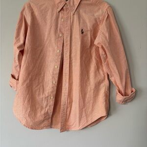 Ralph Lauren Peach Button Down Shirt